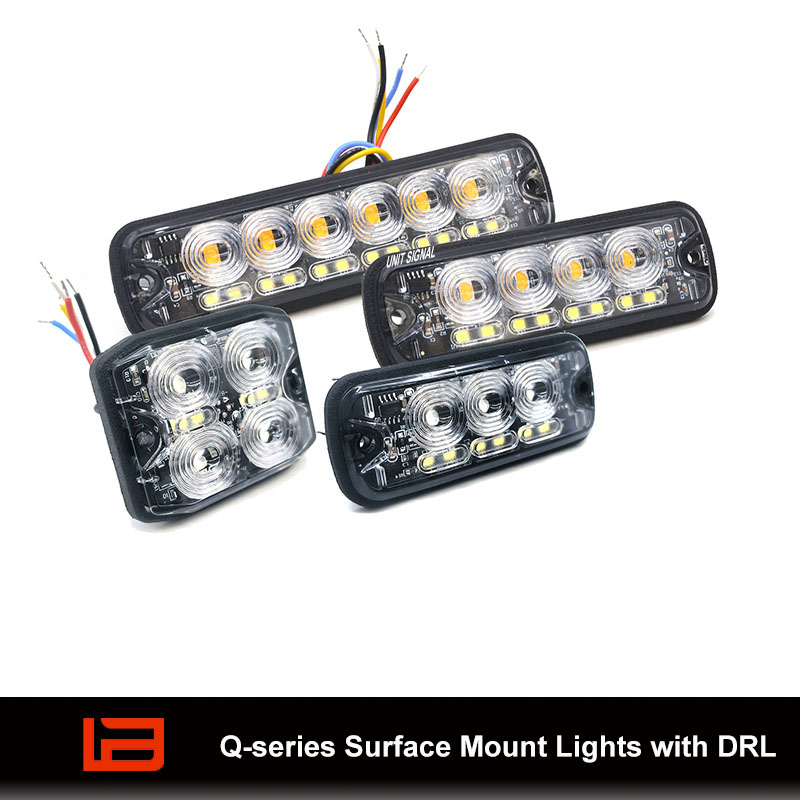 Q-series Surface Mount Lights with DRL