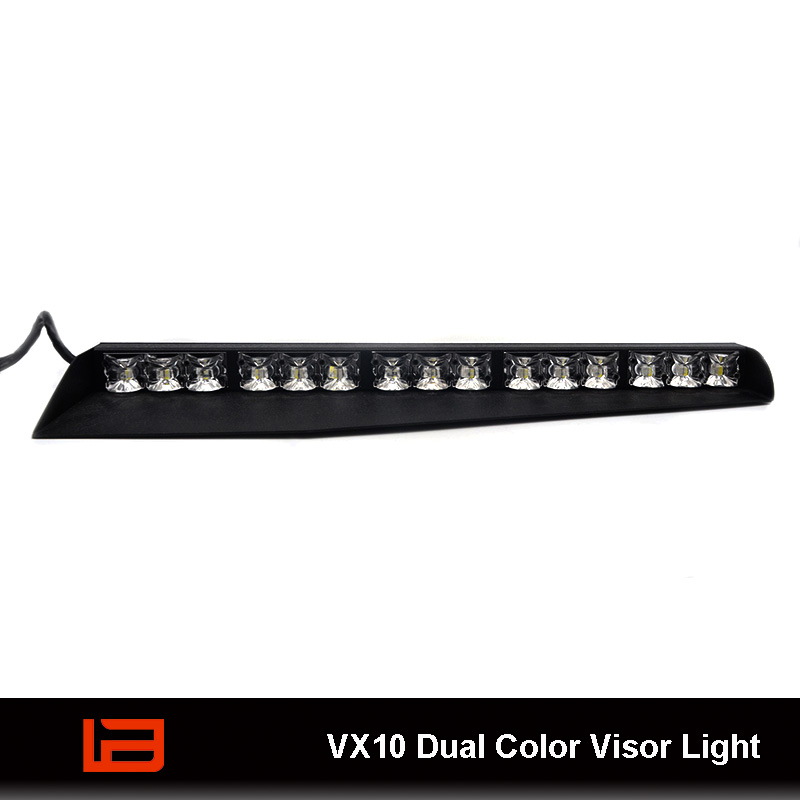 VX10 LED Dual Color Visor Light Bar
