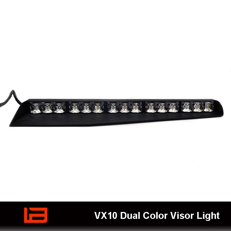 VX10 LED Dual Color Visor Lightbar